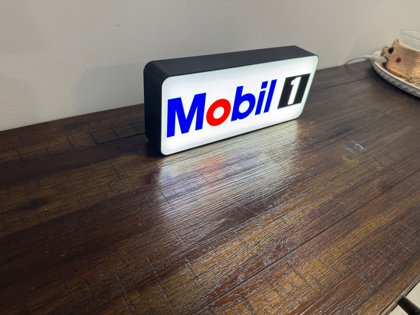 Mobil 1 Logo - Light Up Artwork / Wall Art / Sign