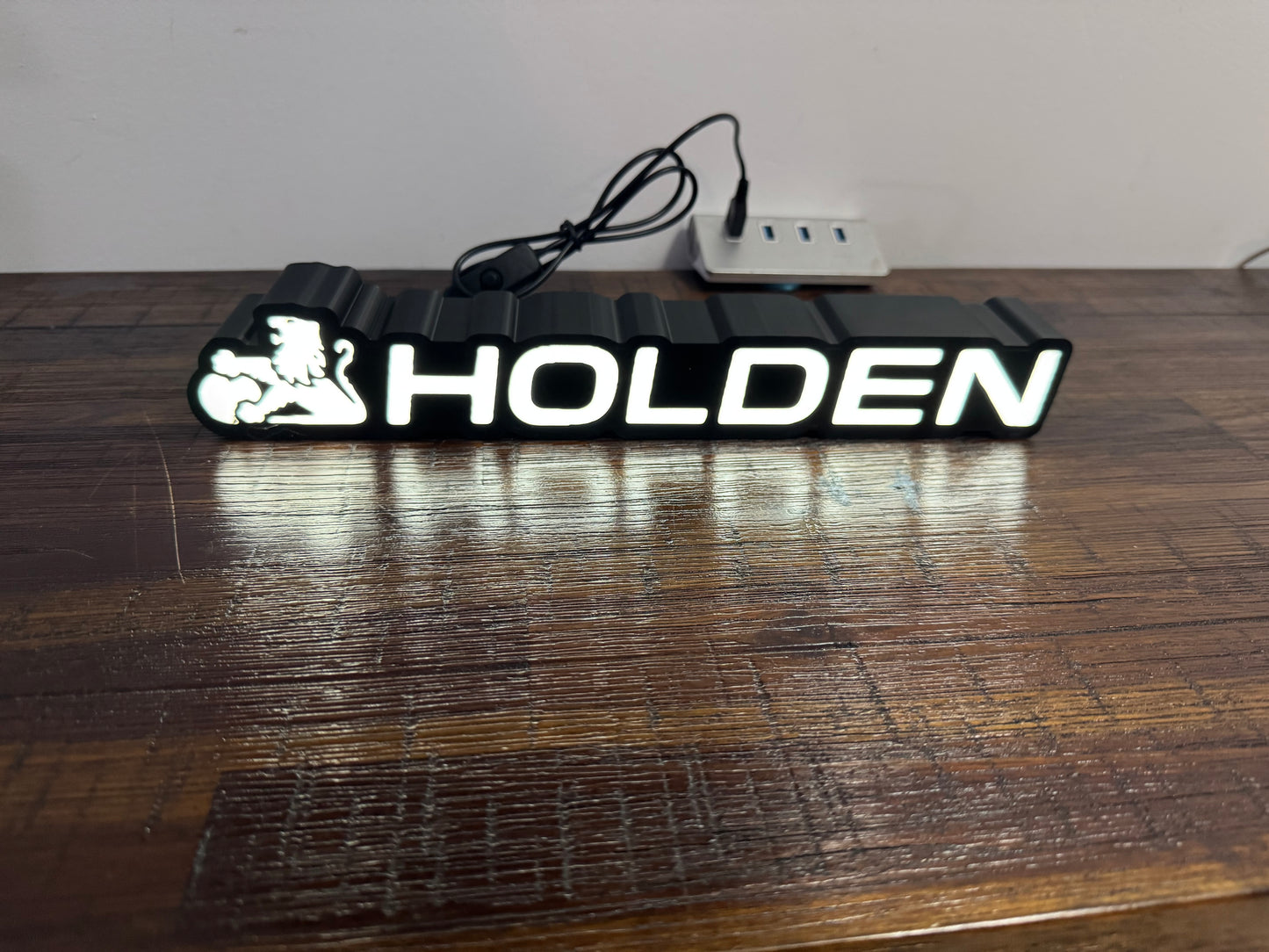 Holden Lion Badge Logo - Light Up Artwork / Wall Art / Sign