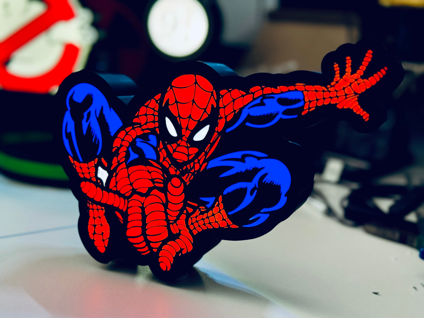 Spider-Man - USB Powered Light Up Sign! - Michael's 3D World