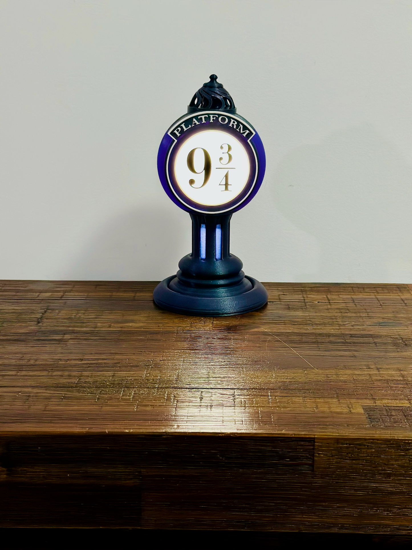 Lámpara LED iluminada de plataforma 9 3/4 de Harry Potter - Lámpara de plataforma de tren - Alimentación por USB