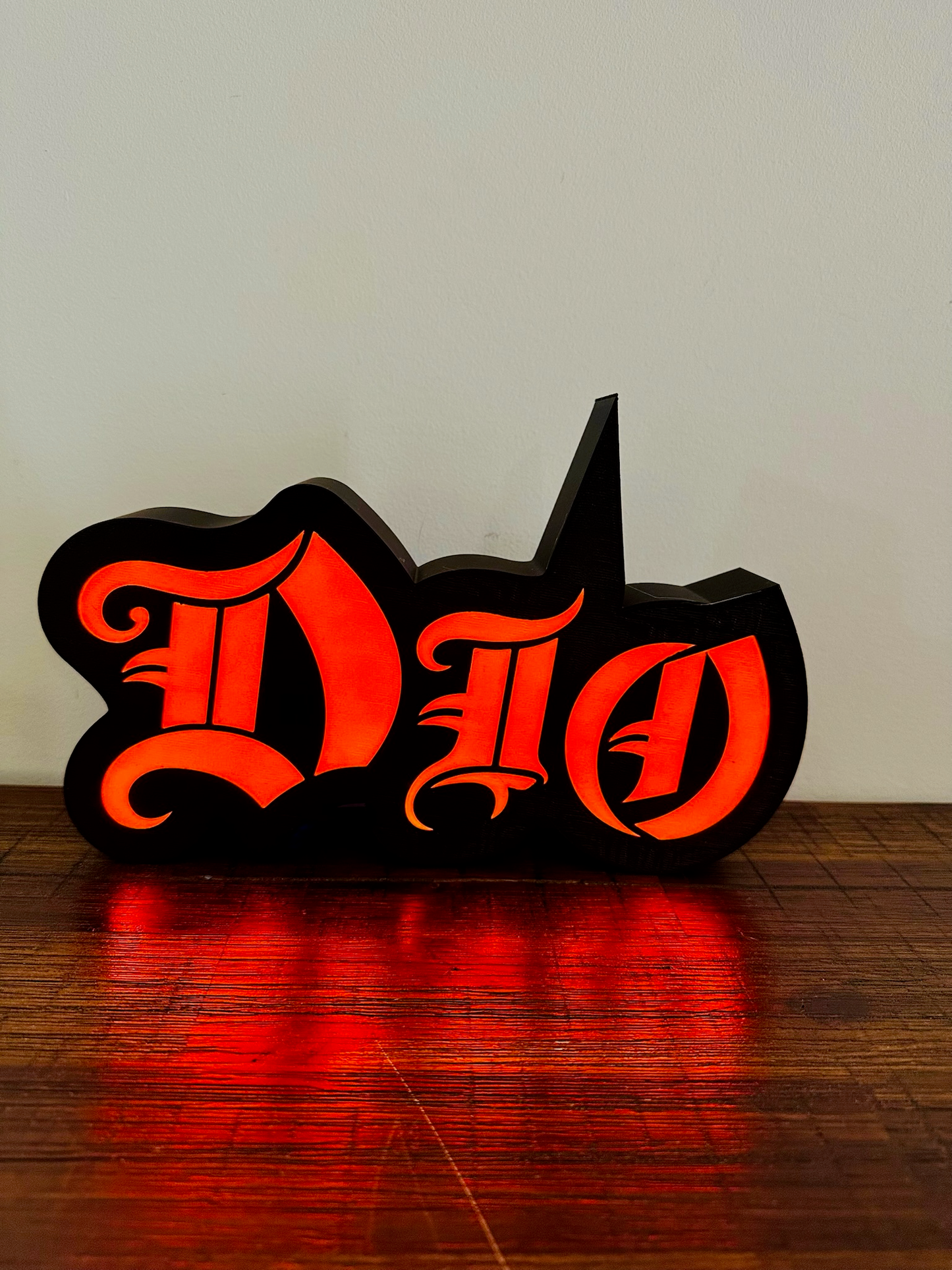 Dio - Rock Music Band - 1980's - Night Light / Bright Red Light Up Wall Art