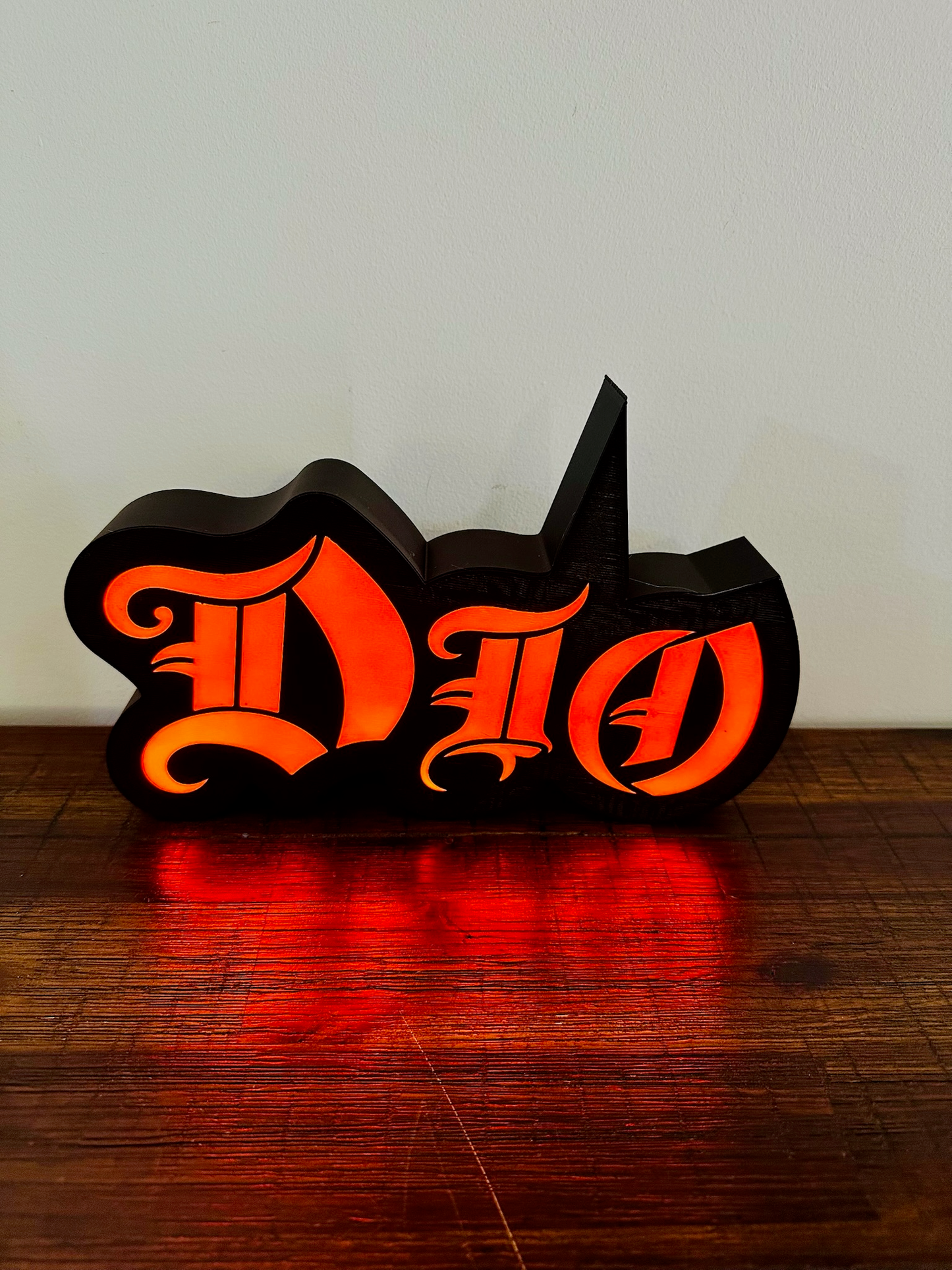 Dio - Rock Music Band - 1980's - Night Light / Bright Red Light Up Wall Art