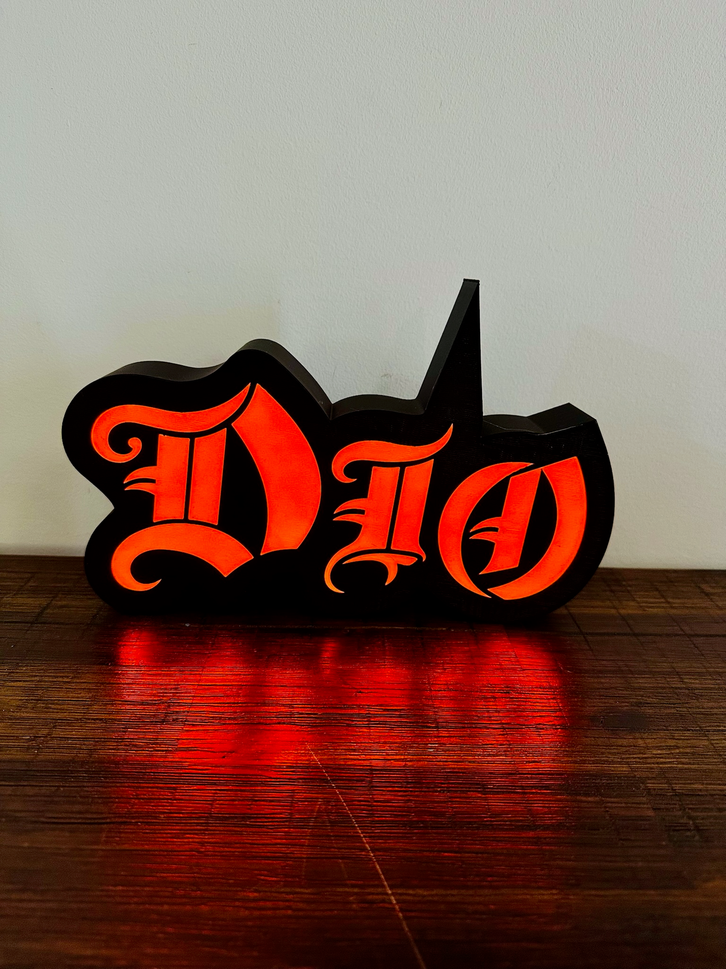 Dio - Rock Music Band - 1980's - Night Light / Bright Red Light Up Wall Art