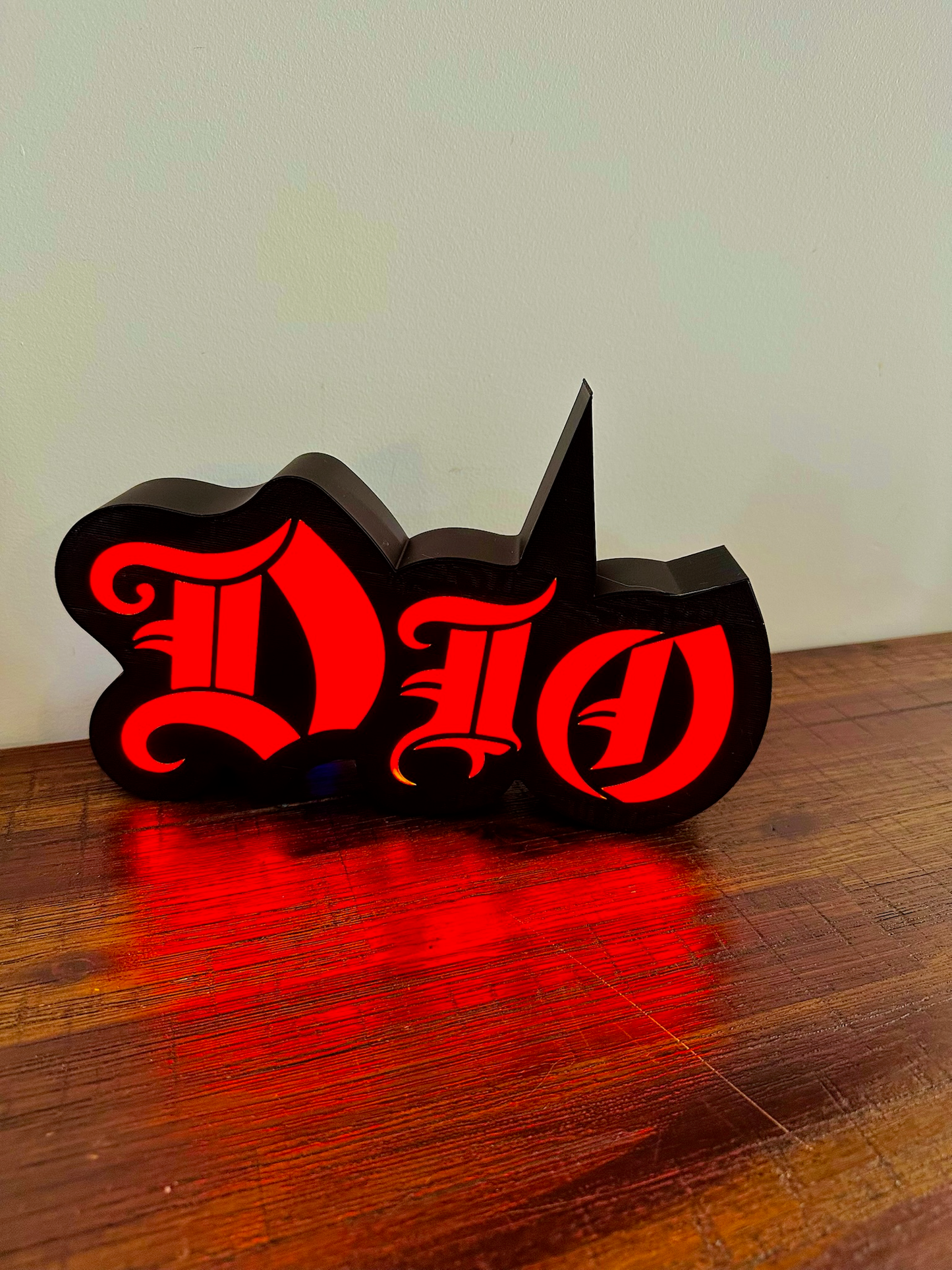 Dio - Rock Music Band - 1980's - Night Light / Bright Red Light Up Wall Art
