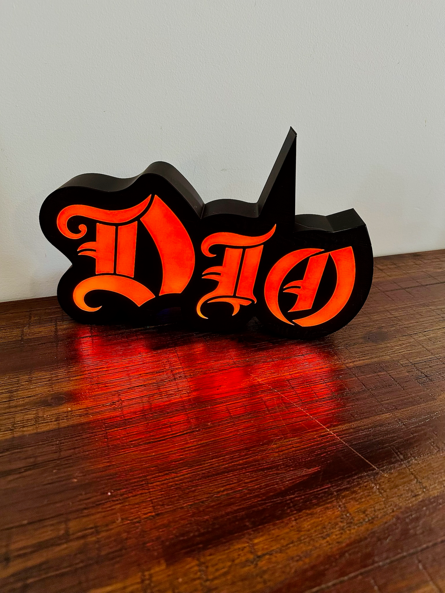 Dio - Rock Music Band - 1980's - Night Light / Bright Red Light Up Wall Art