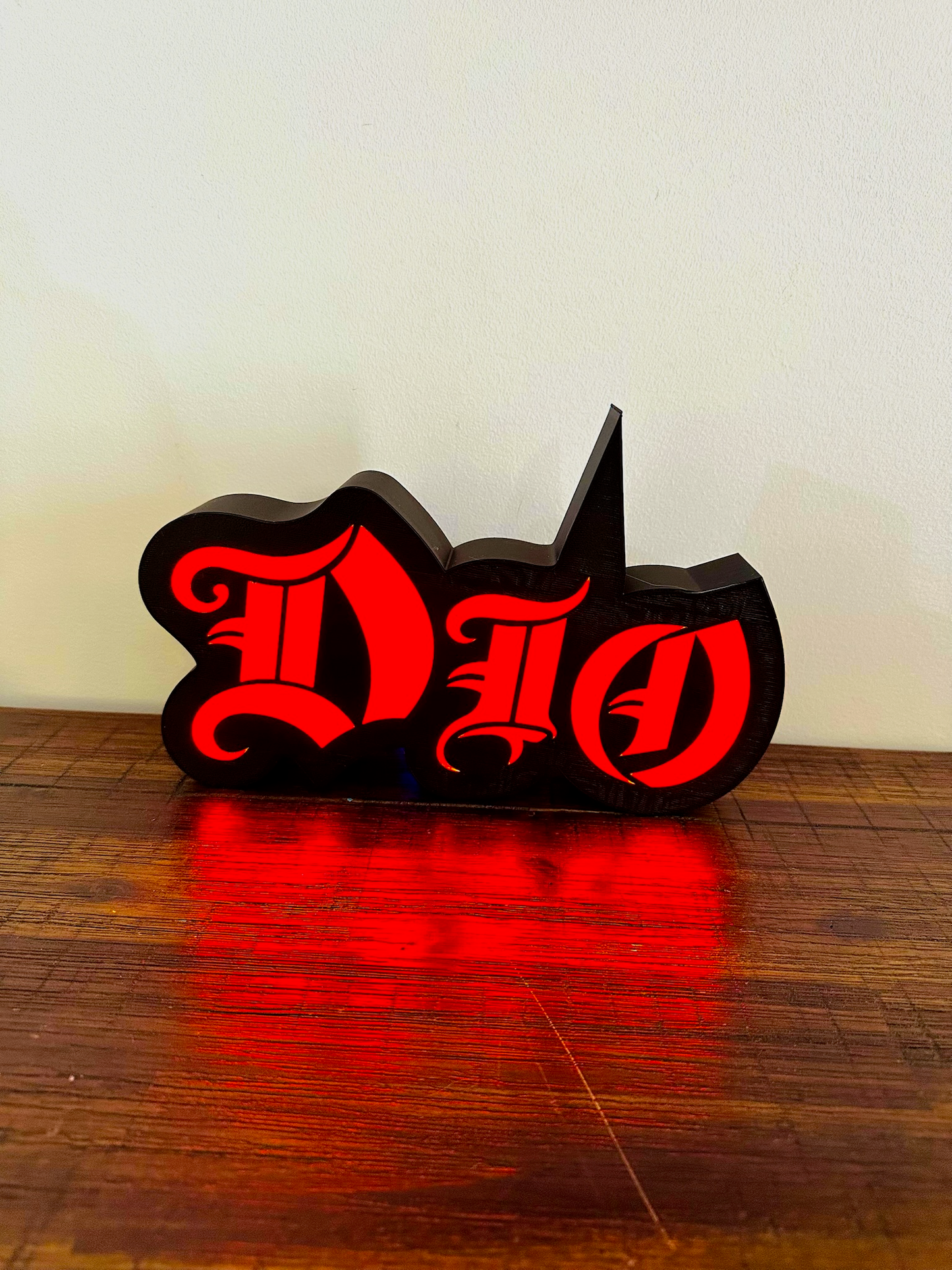 Dio - Rock Music Band - 1980's - Night Light / Bright Red Light Up Wall Art