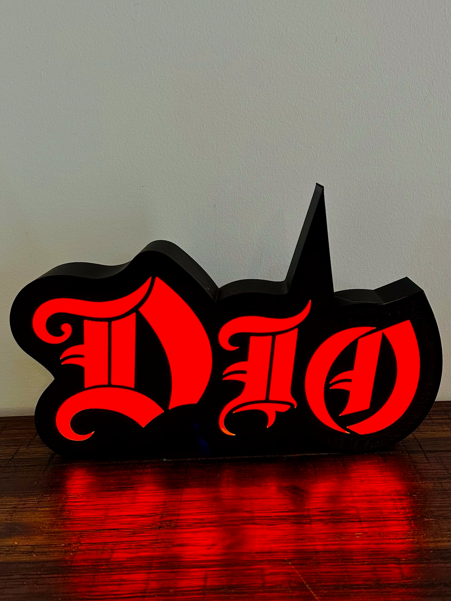 Dio - Rock Music Band - 1980's - Night Light / Bright Red Light Up Wall Art