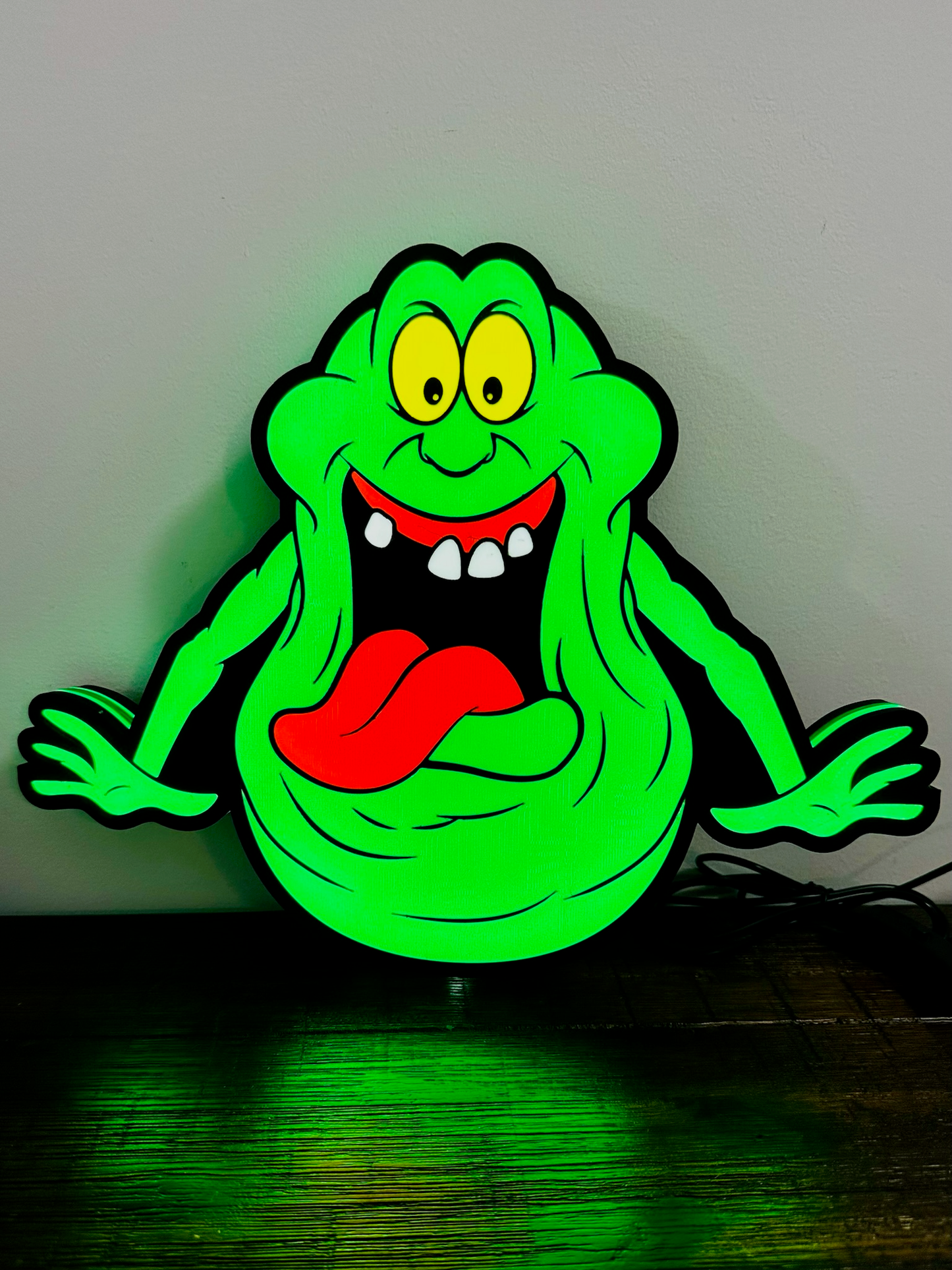 Cazafantasmas - Slimer - Letrero luminoso/arte