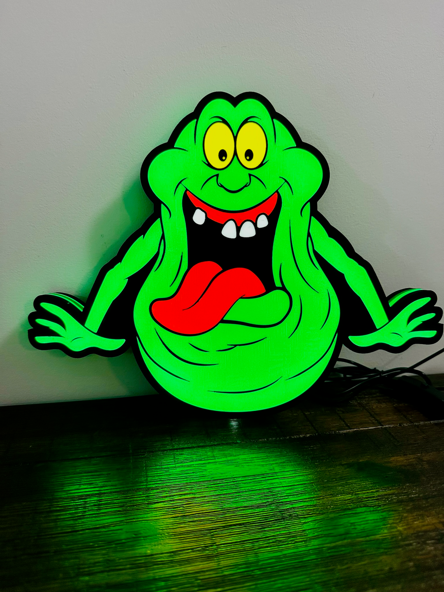 Cazafantasmas - Slimer - Letrero luminoso/arte