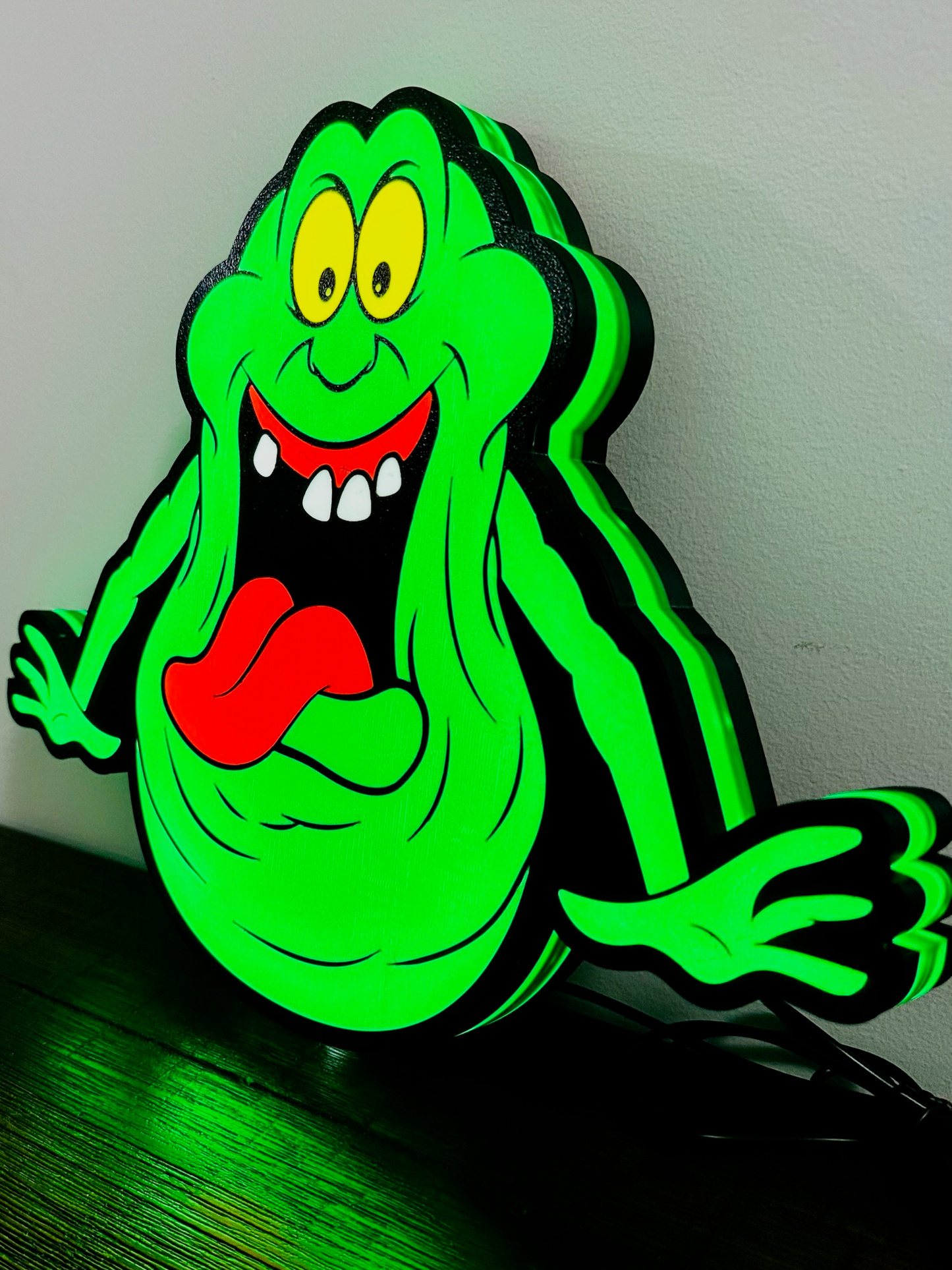 Cazafantasmas - Slimer - Letrero luminoso/arte