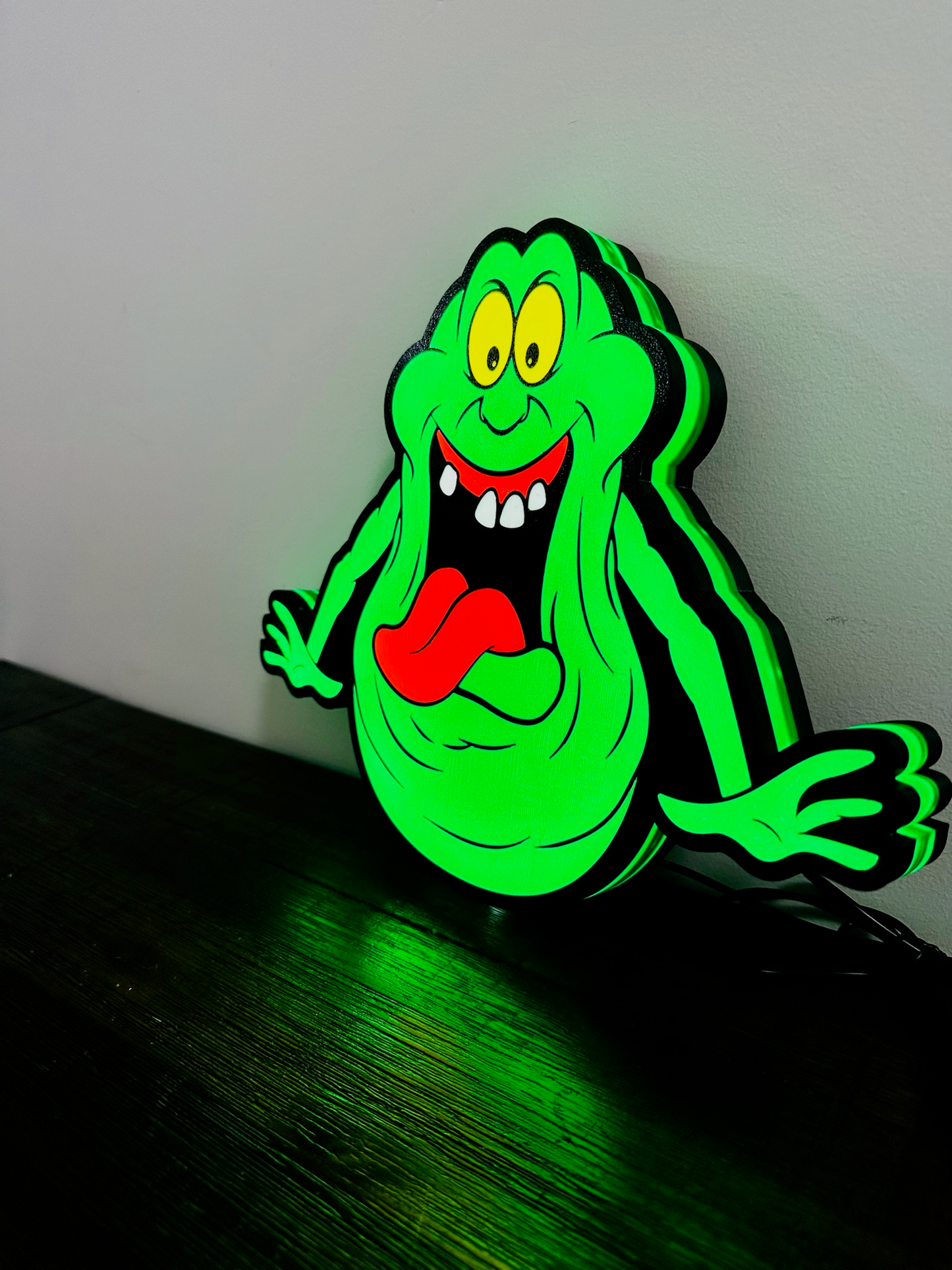 Cazafantasmas - Slimer - Letrero luminoso/arte