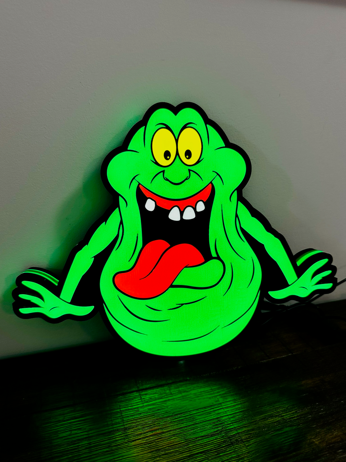 Cazafantasmas - Slimer - Letrero luminoso/arte