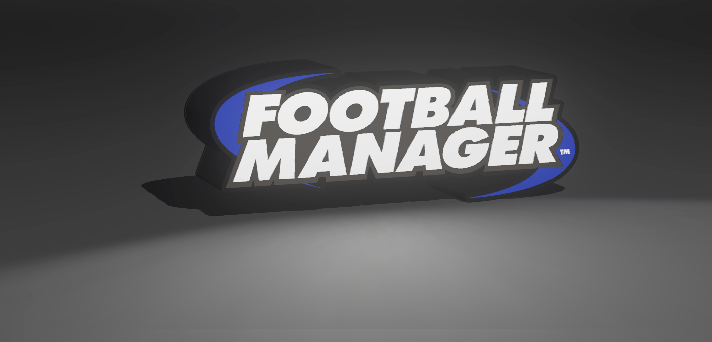 Football Manager Game Logo - Light Up Artwork / Wall Art / Sign