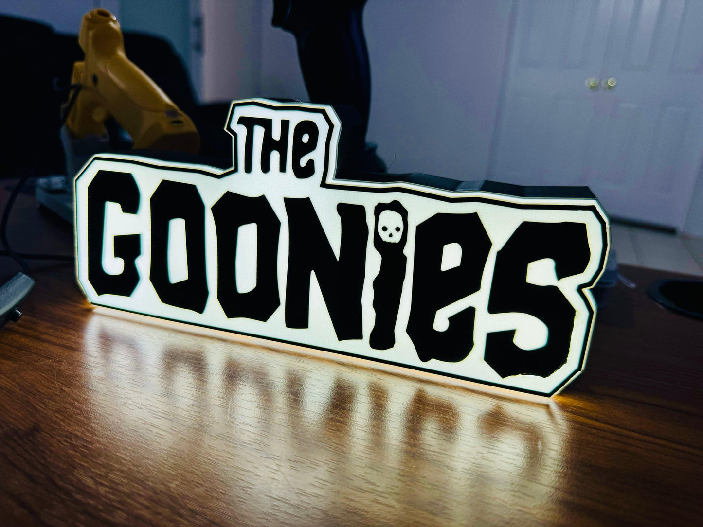 The Goonies - Black & White Light Up Sign / Night Light - USB Powered - Michael's 3D World