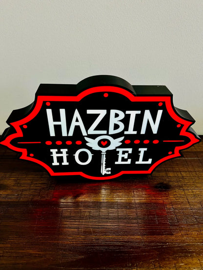 Hazbin Hotel: LED Light Box - Unique Wall Art - USB Powered - Michael's 3D World
