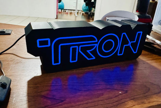 TRON Illuminated Desktop Sign - USB Powered