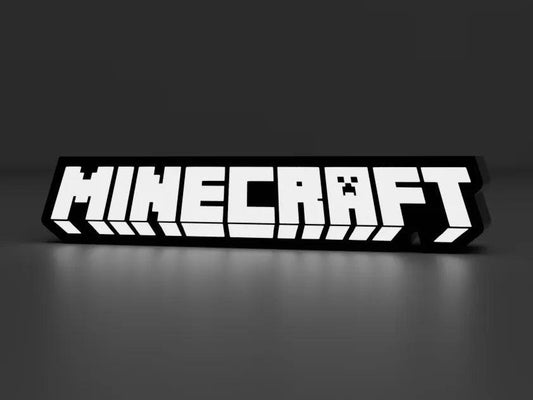 Minecraft Logo - Mini Light Box / Night Light - Michael's 3D World