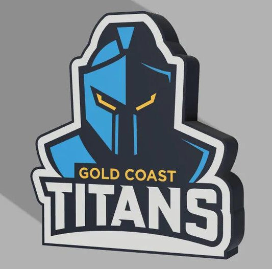 Gold Cost Titans - Light Up Sign - USB Powered - Michael's 3D World