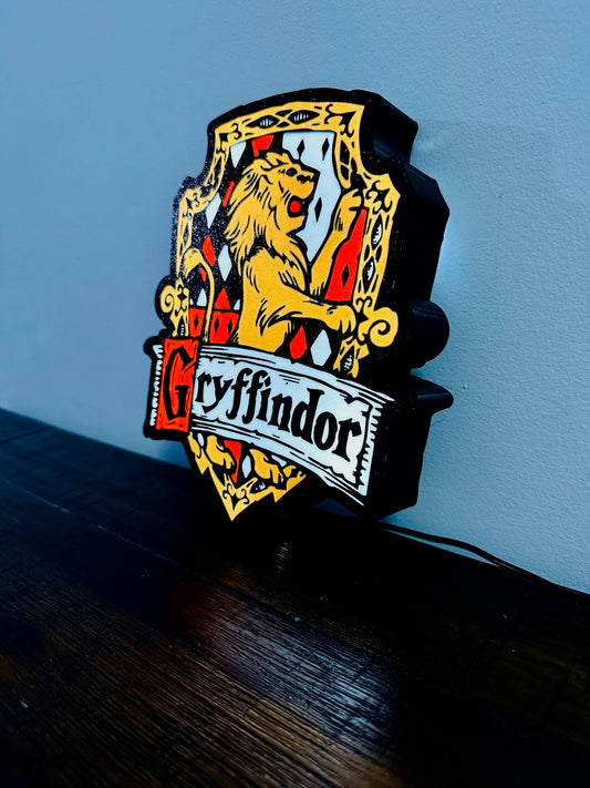 Harry Potter: House Coat of Arms Logo - Light up Signs