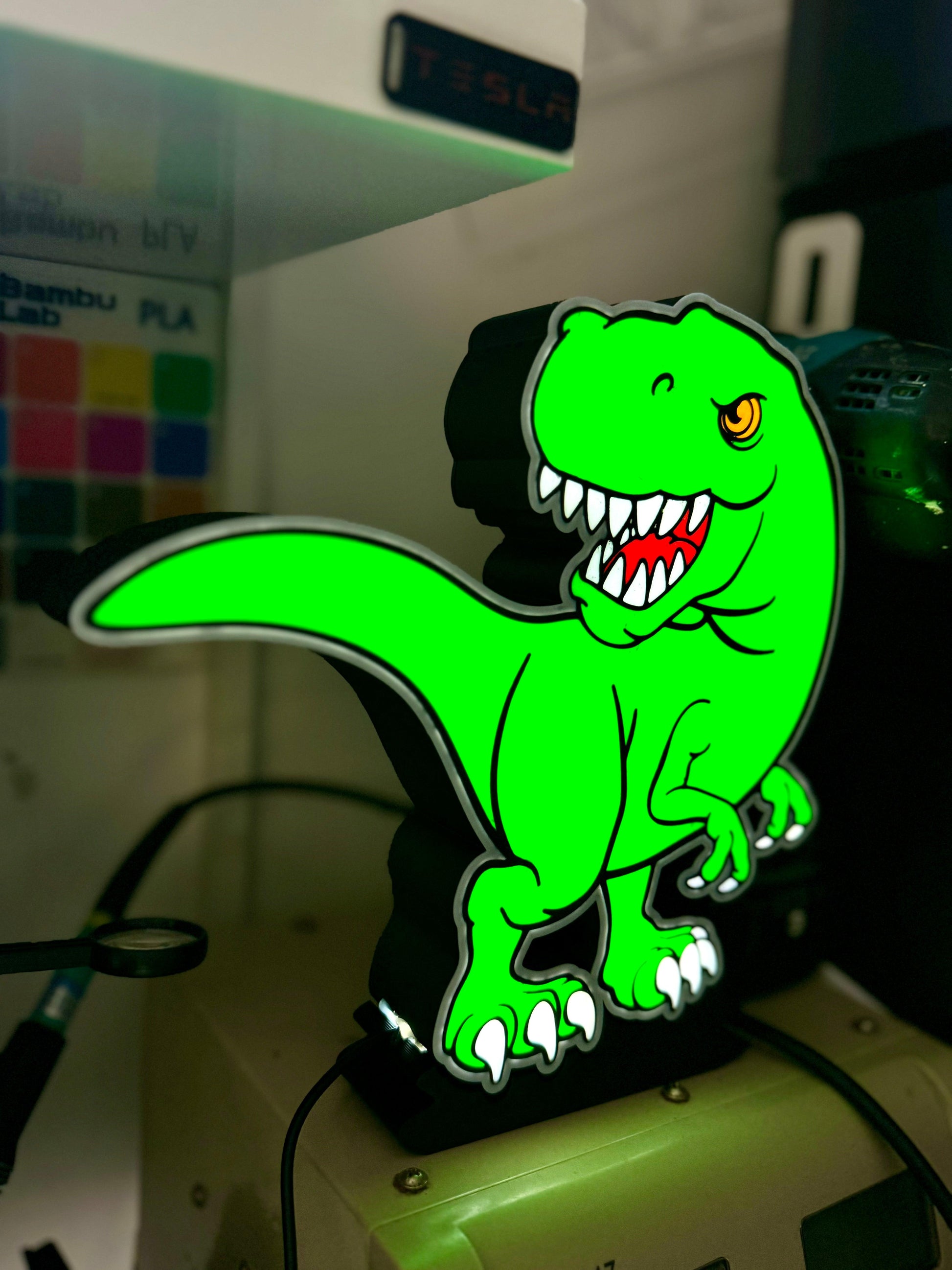 T-Rex Dinosaur Light Up Wall Decoration/Night Light - USB Powered! - Michael's 3D World
