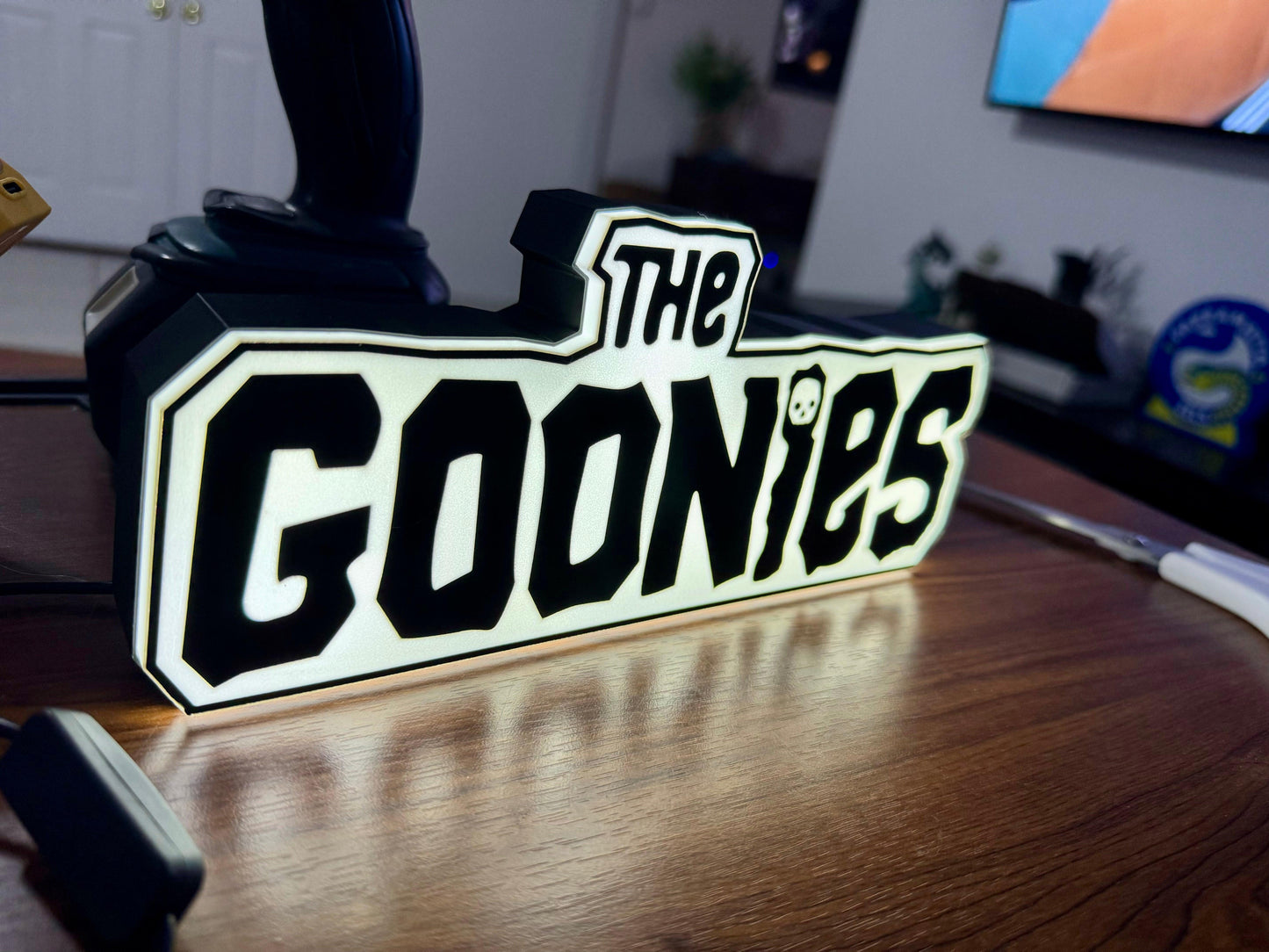 The Goonies - Black & White Light Up Sign / Night Light - USB Powered - Michael's 3D World