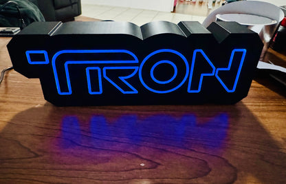 TRON Illuminated Desktop Sign - USB Powered