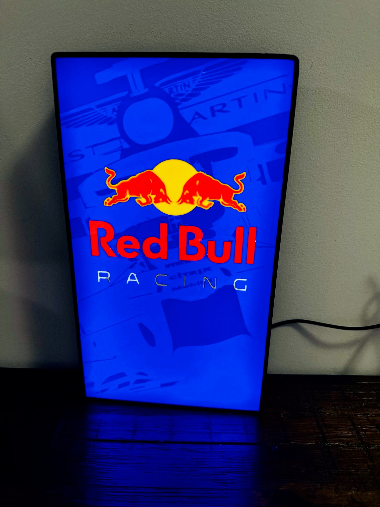 Red Bull F1 Racing - Detailed - Light Up Artwork / LED Wall Art / Display