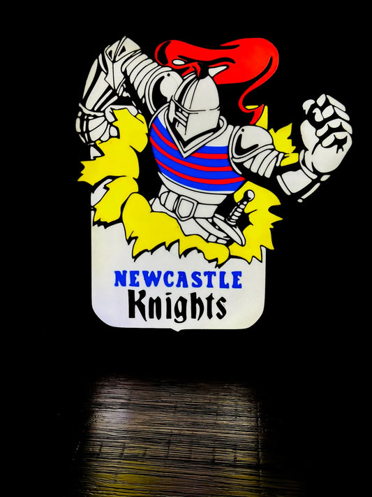 Newcastle Knights - (1992, old logo) - NRL Team Logo - Light Up Sign