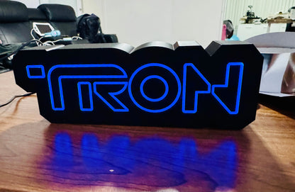 TRON Illuminated Desktop Sign - USB Powered