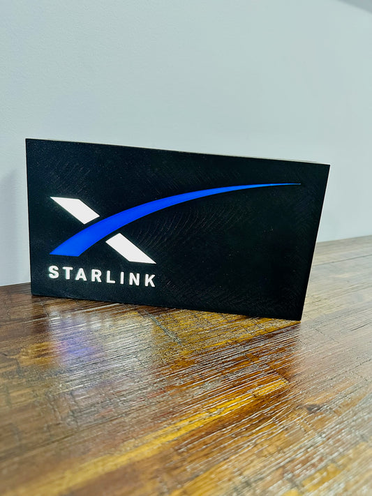 Starlink X Logo - Light Up Decoration / Wall Art - USB Powered