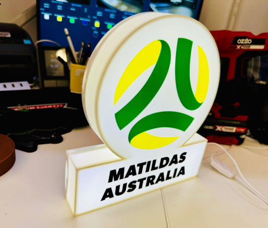 Matildas Australia Team Logo Light Up Sign - Michael's 3D World