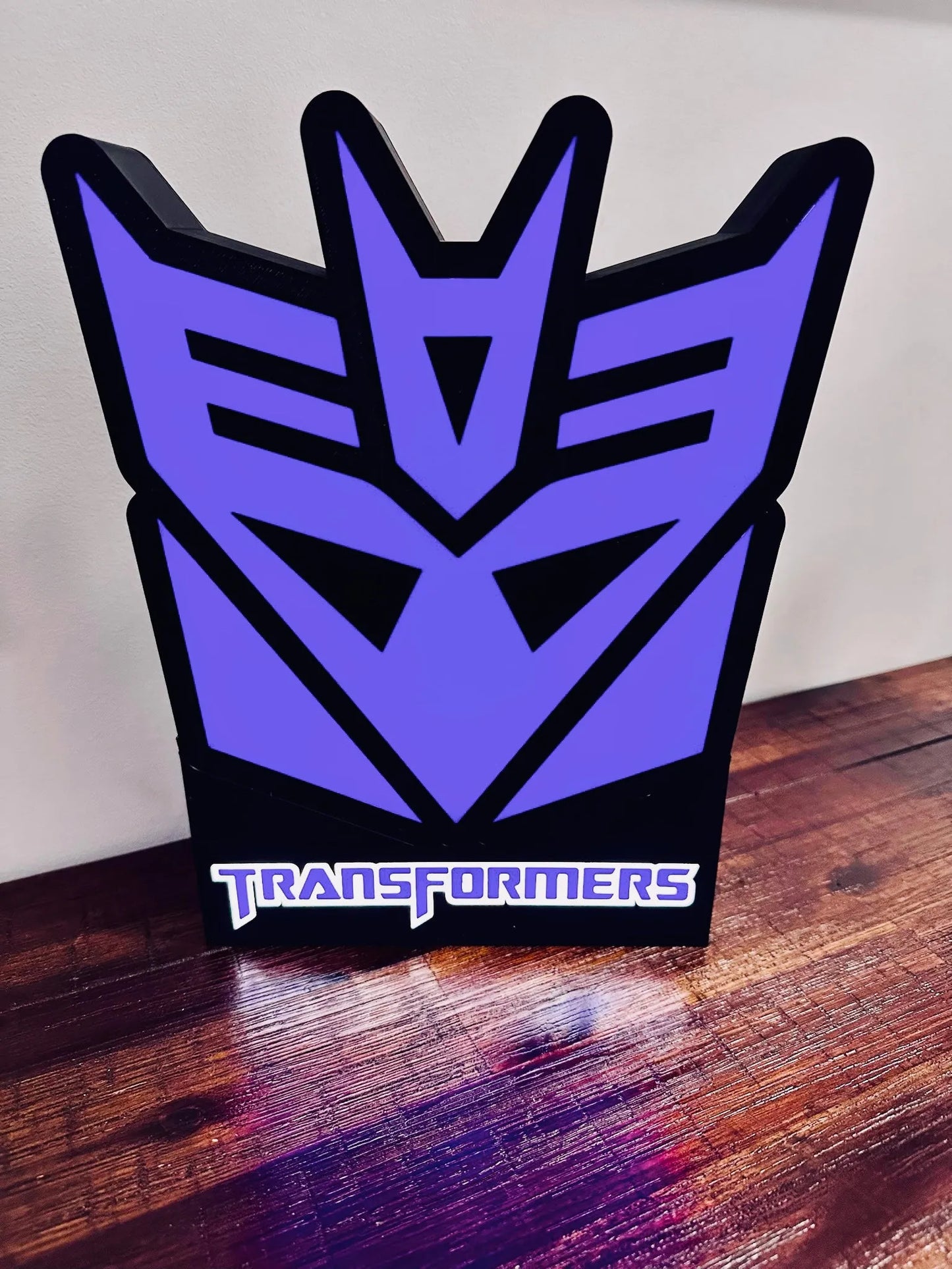 Transformers: Logotipos de Decepticon y Autobots: ¡Letreros iluminados!