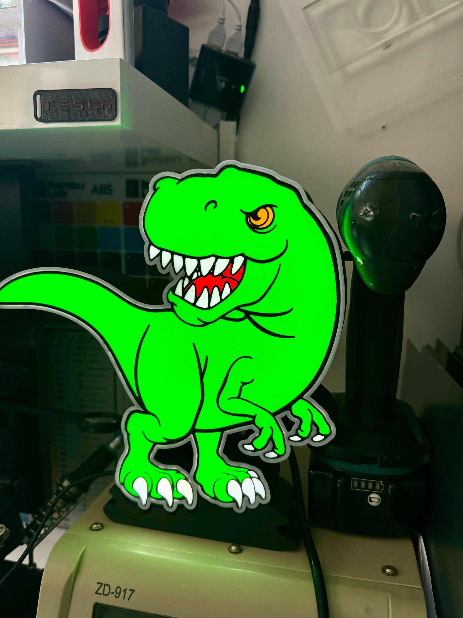 T-Rex Dinosaur Light Up Wall Decoration/Night Light - USB Powered! - Michael's 3D World
