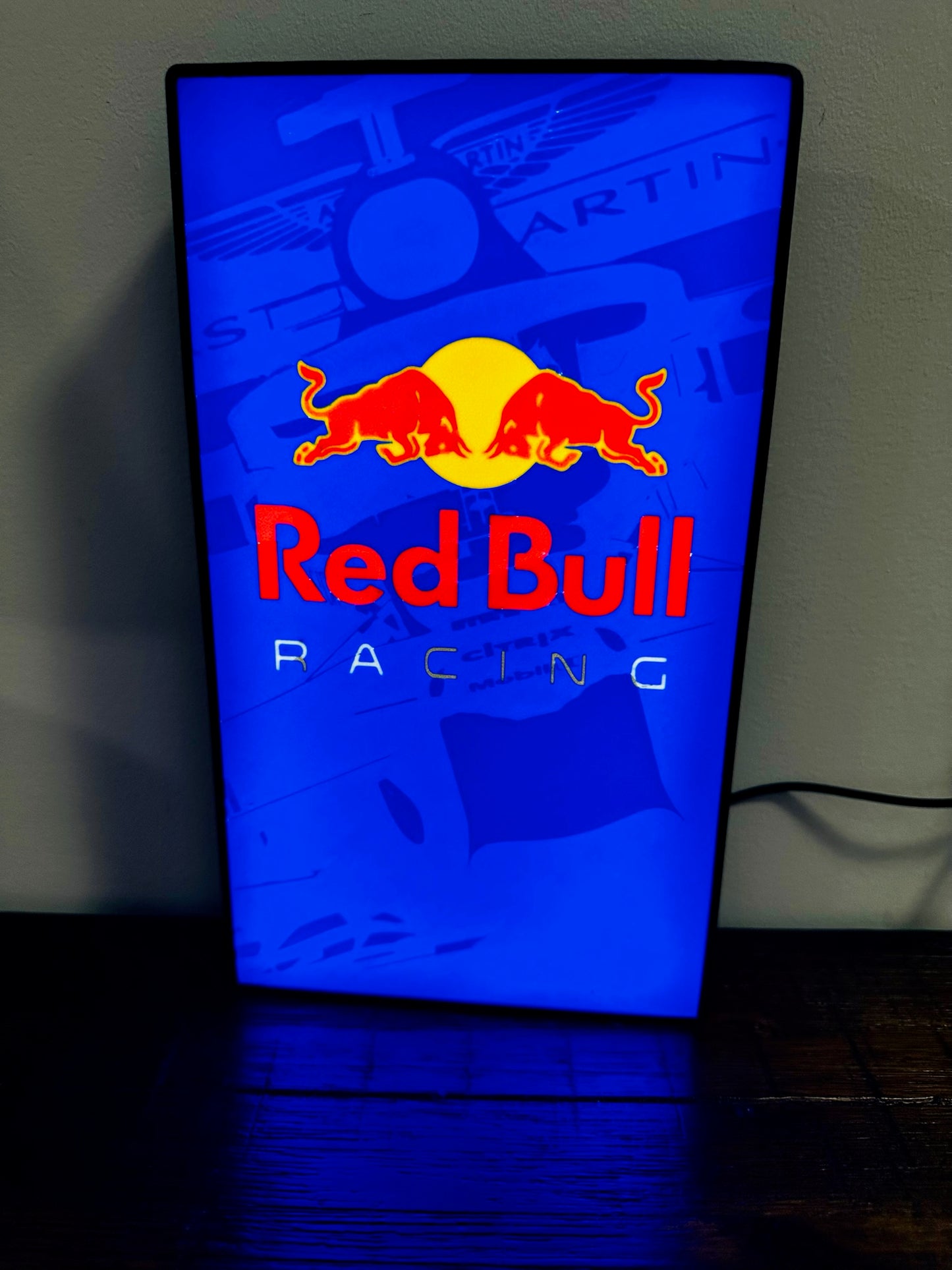 Red Bull F1 Racing - Detailed - Light Up Artwork / LED Wall Art / Display