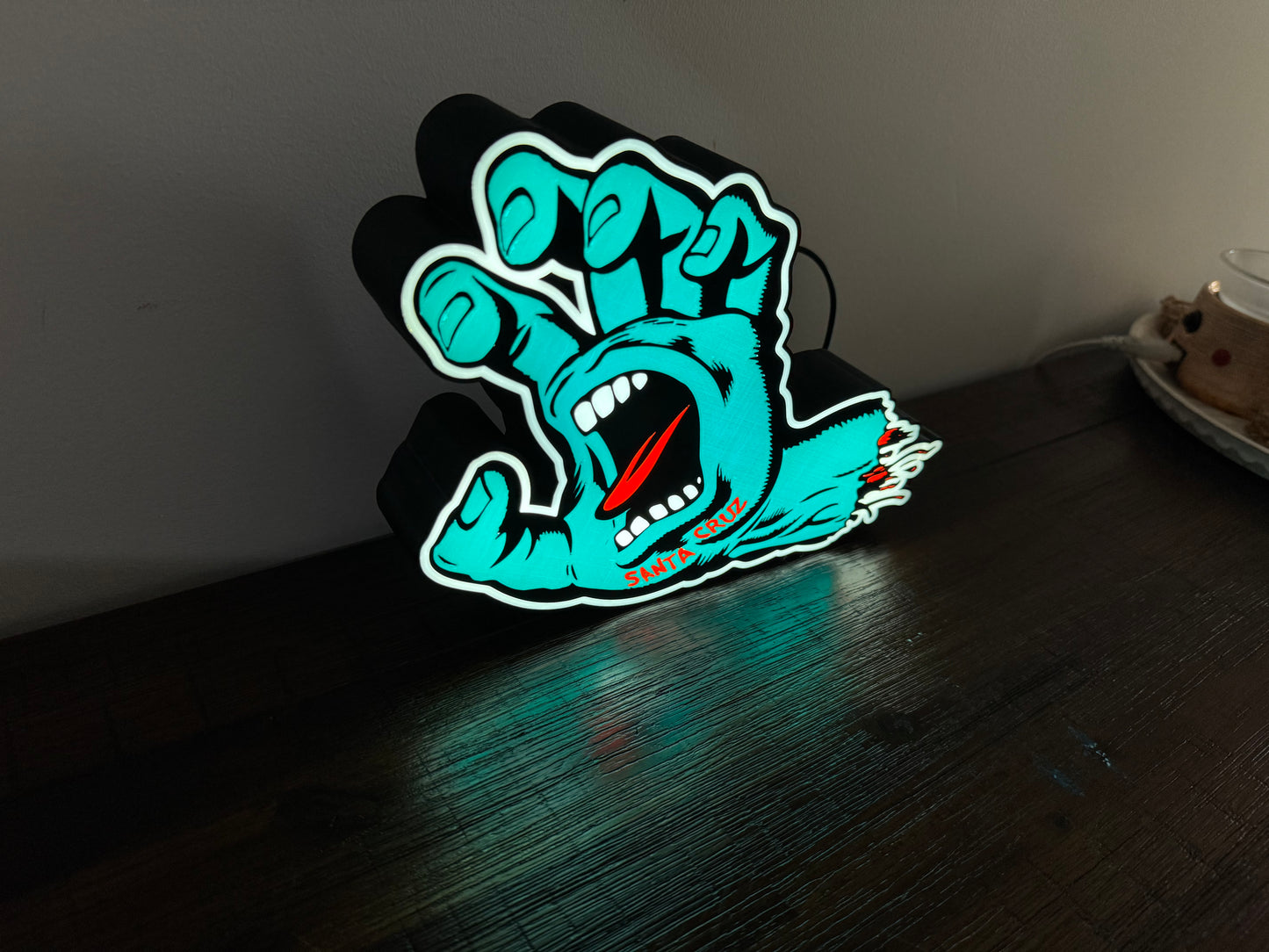 Santa Cruz - Light Up Logo - Screaming Hand - USB Powered