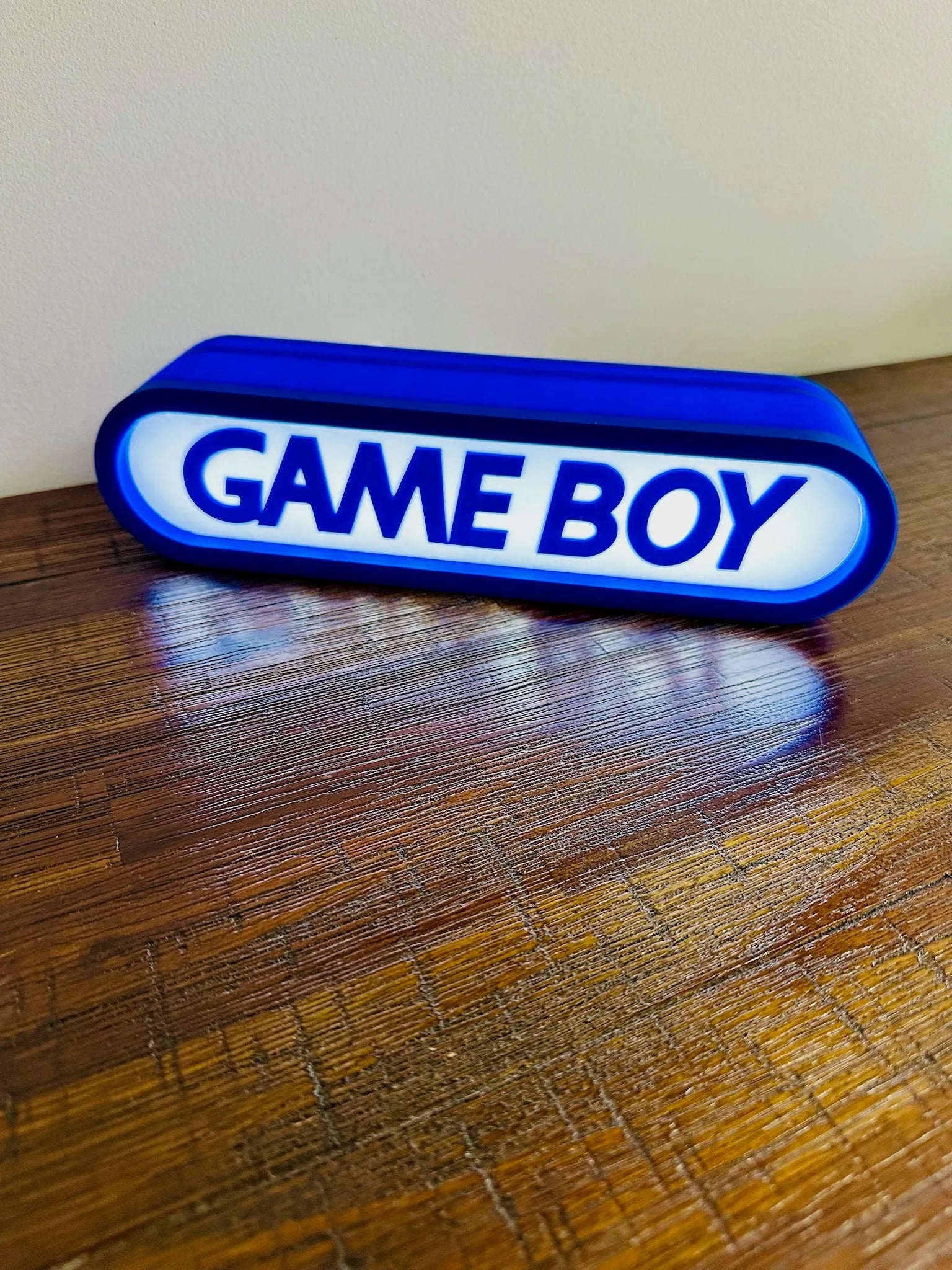 Brand New - Unique Gameboy Logo - Light Up Sign - USB Powered - Michael's 3D World
