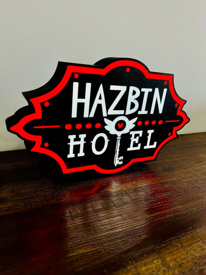Hazbin Hotel: LED Light Box - Unique Wall Art - USB Powered - Michael's 3D World