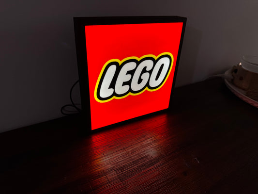 LEGO Logo - Light Up Artwork / Wall Art / Sign