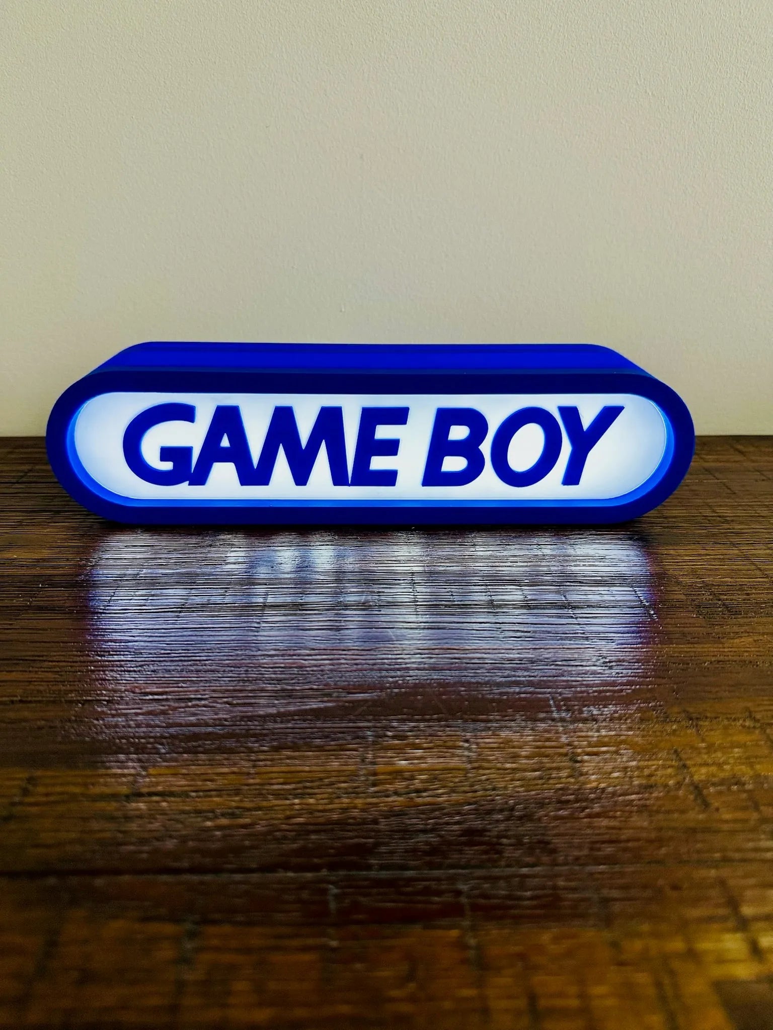 Brand New - Unique Gameboy Logo - Light Up Sign - USB Powered - Michael's 3D World