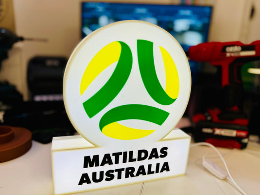 Matildas Australia Team Logo Light Up Sign - Michael's 3D World