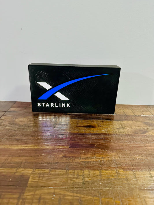 Starlink X Logo - Light Up Decoration / Wall Art - USB Powered