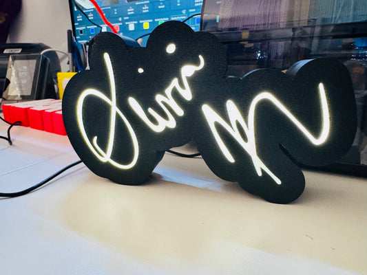 Olivia Rodrigo Autograph / Signature Light Box - USB Powered, LED lit - Michael's 3D World