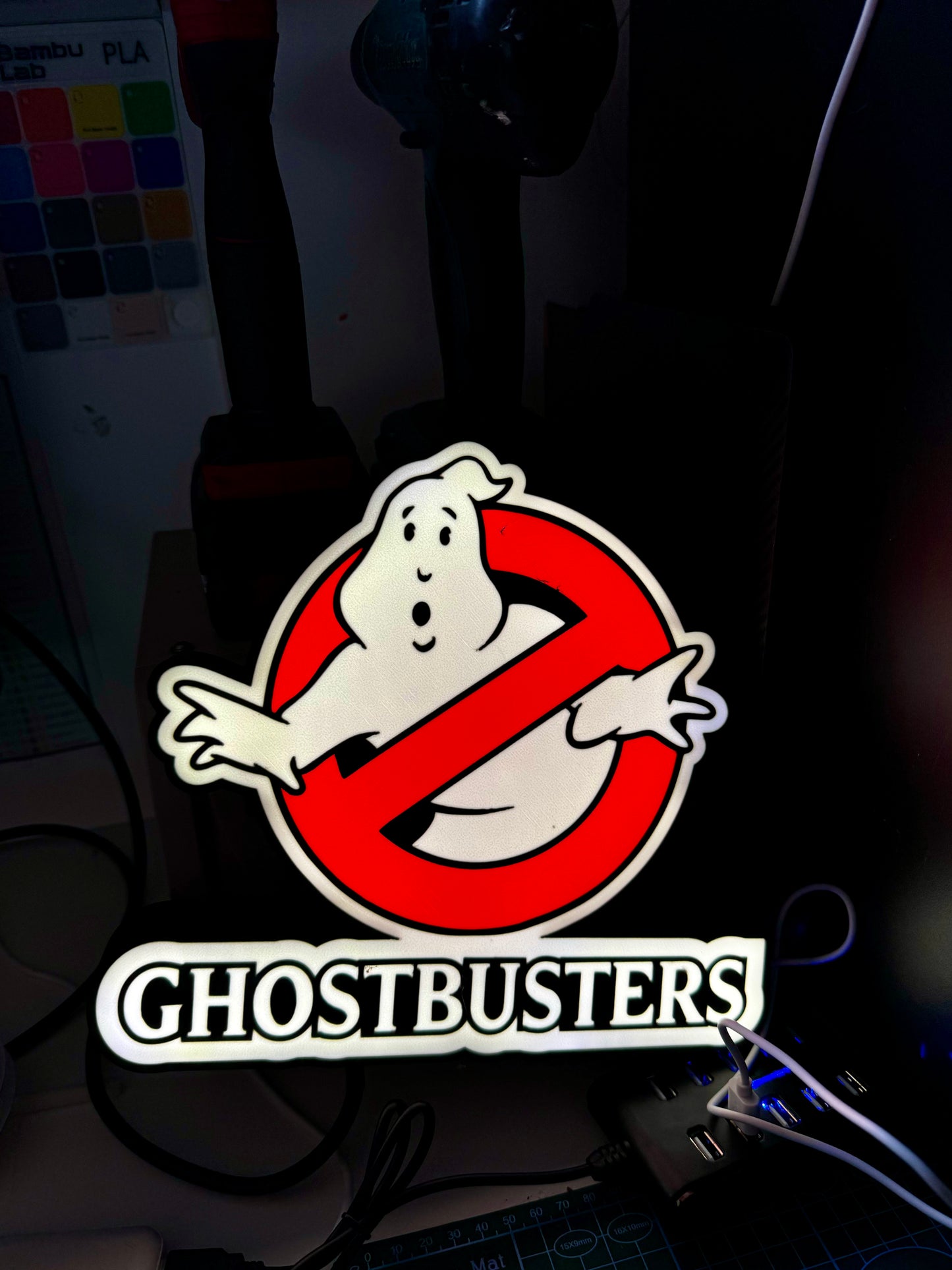 Ghost Busters Light Up Logo/Sign Wall Art! - Michael's 3D World