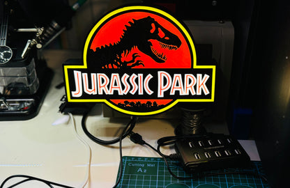 Jurassic Park - Unique Light Up Wall Art/Logo - Michael's 3D World