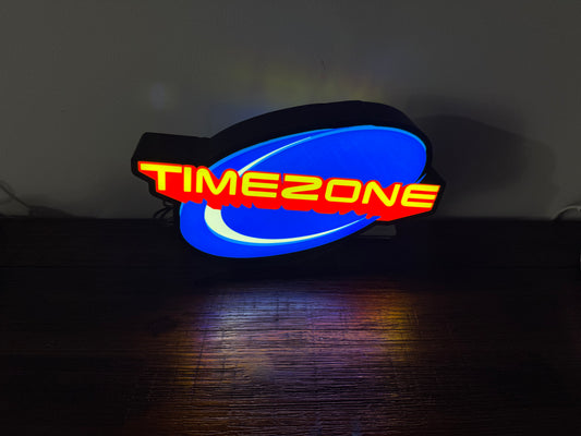 Timezone - Light Up Artwork / Wall Art / Sign