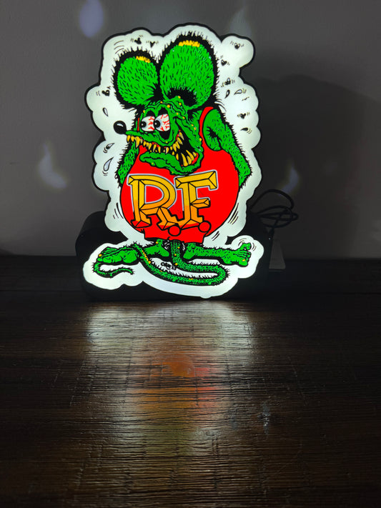 Rat Fink - Light Up Artwork / Wall Art / Sign