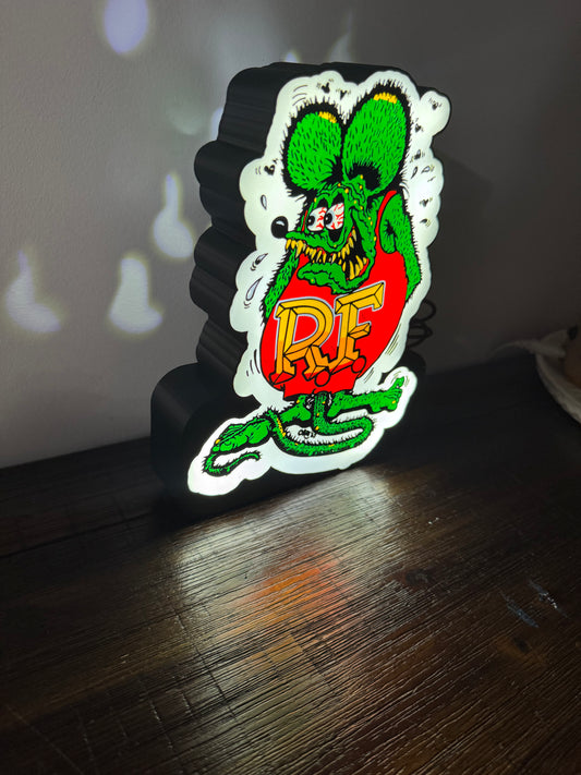 Rat Fink - Light Up Artwork / Wall Art / Sign