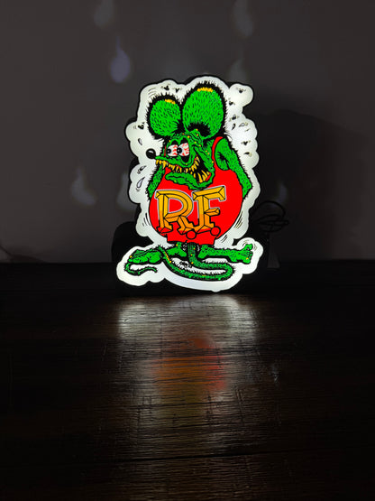 Rat Fink - Light Up Artwork / Wall Art / Sign