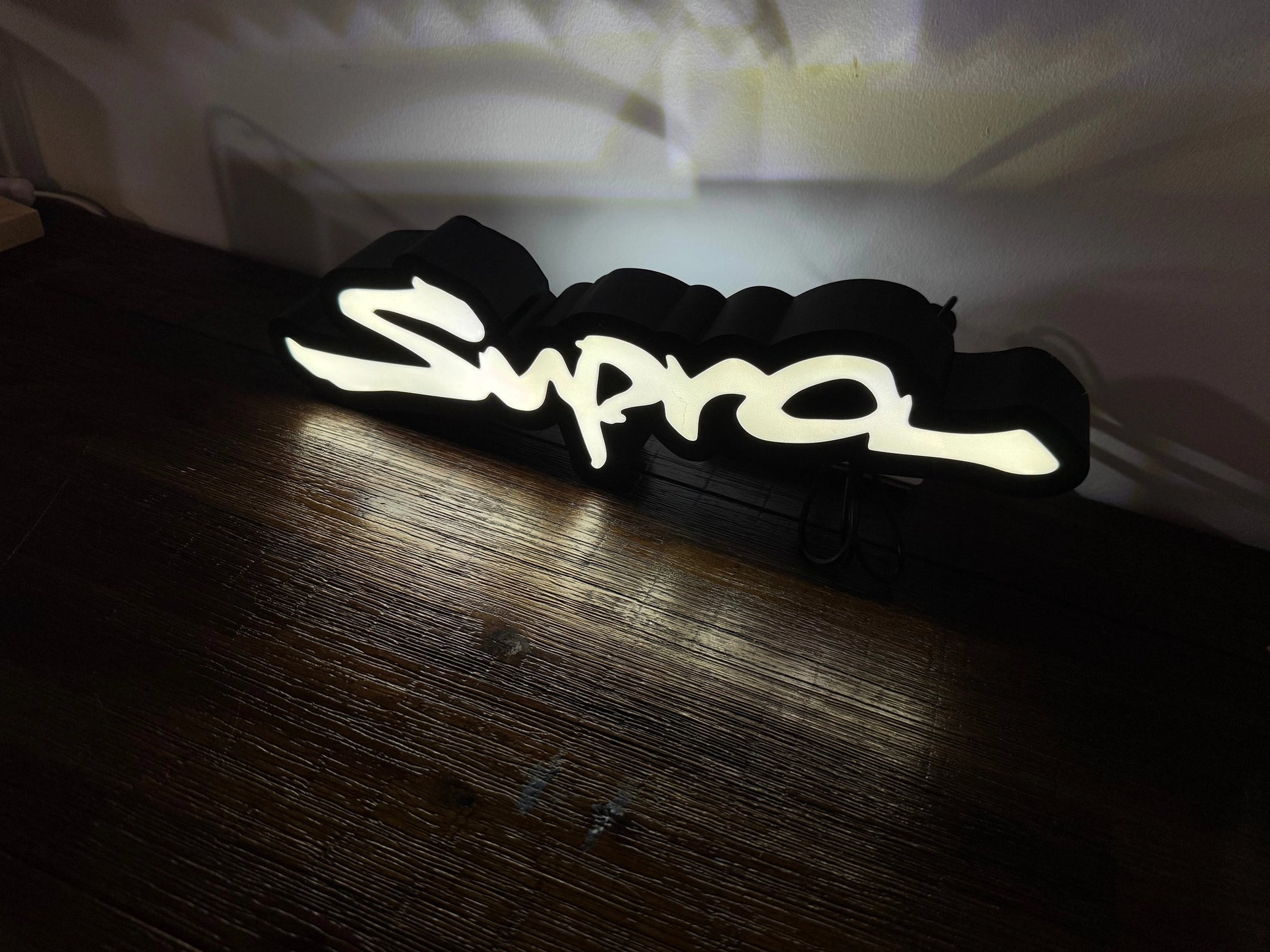 Toyota Supra Logo - Light Up Artwork / Wall Art / Sign