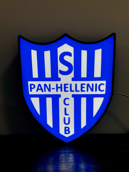 Pan-Hellenic Football Club Logo - Soccer Team Light Up Logo/Sign